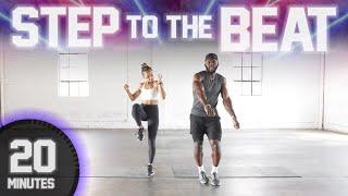 20 Minute Step to The Beat HIIT Workout [NO EQUIPMENT]