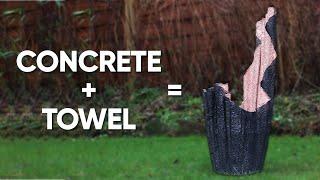 Unique DIY Concrete Planters | Use Old Towels & Cement