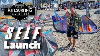 HOW TO SLEF LAUNCH A KITE In ALL Wind Conditions | Kitesurfing Essentials