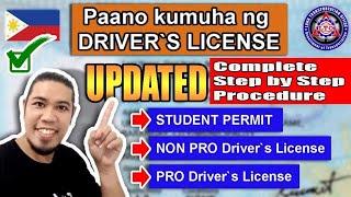 Paano kumuha ng Drivers License Complete Step by Step Procedure | STUDENT PERMIT | NON PRO | PRO