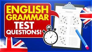 ENGLISH GRAMMAR TEST PRACTICE QUESTIONS! (How to PASS an English Grammar Test!)