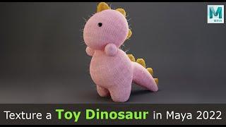 Texture a Toy Dinosaur in Maya 2022