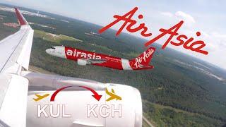 ︎ Crazy AIR ASIA ︎ FULL FLIGHT - KL to Kuching ︎ Airbus A320