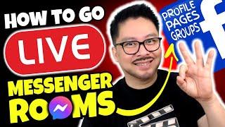 HOW TO DO FACEBOOK LIVE STREAM USING MESSENGER ROOMS 