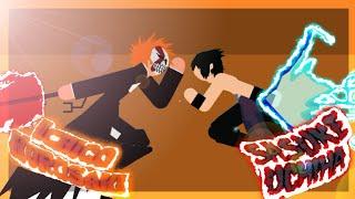 Sasuke Uchiha Vs Ichigo Kurosaki | STICK NODES ANIME BATTLE #2 - Blaze Nodes