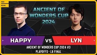 WC3 - [UD] Happy vs Lyn [ORC] - LB Final - Ancient of Wonders Cup 2024 #3