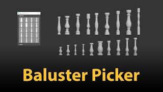 Free 3dsMax Script - Baluster Picker | ArchvizTools