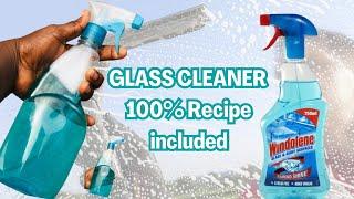 HOW TO MAKE GLASS CLEANER : 100% formula included.