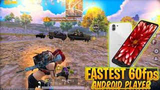 FASTEST 60FPS ANDROID PLAYER IN PUBG️AQUOS R2 PUBG TEST