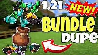 Minecraft 1.21 : New bundle Duplication Glitch || Tutorial in Bedrock,Xbox,Ps4