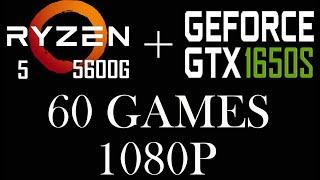 || Ryzen 5 5600G || Gtx 1650 Super || 60 Games || 1080p ||