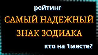 САМЫЙ НАДЕЖНЫЙ ЗНАК ЗОДИАКА. Кто на 1 месте? [рейтинг].