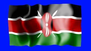 Kenya Waving Flag - Green Screen Animation
