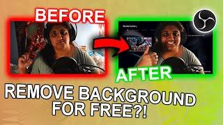 How To Remove Background From Your Stream Using OBS!! (NO GREEN SCREEN) + remove background noise