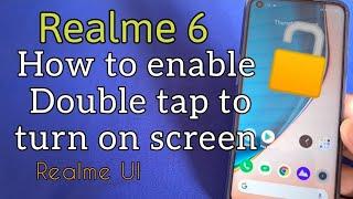 How to enable double tap to wake up phone | Realme 6 phone