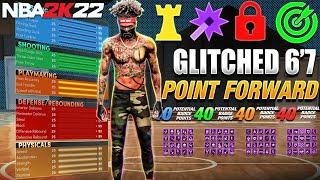 NBA 2K22 GLITCHED 6'7 POINT FORWARD IS HERE! GLITCHED BUILD