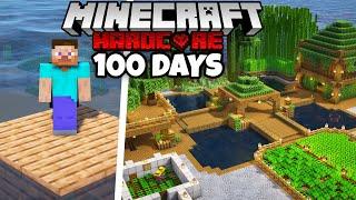I Survived 100 Days on a RAFT in Minecraft Hardcore