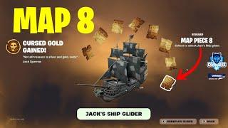 How to Complete Pirate Code Eight Quests to unlock Map Piece Eight Fortnite - Jack Sparrow Quests