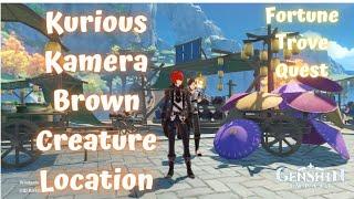 Kurious Kamera Brown Creature Guide - Fortune Trove Quest - Genshin Impact