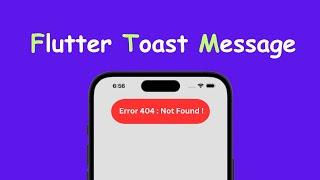 How to create Toast in Flutter ? Flutter Package Tutorial