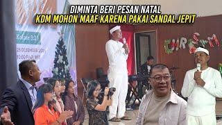 DIMINTA BERI PESAN NATAL | KDM MOHON MAAF KARENA PAKAI SANDAL JEPIT