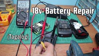 Battery repair troubleshoot Lithium 18v Cordless