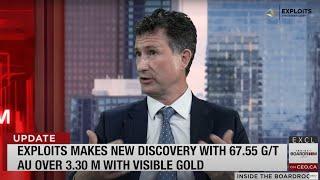 Inside The Boardroom: Exploits Makes New Discovery with 67.55 g/t Au Over 3.30 m with Visible Gold