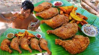 Prepare Deep Fried Chicken KFC for Christmas Day - Cooking Chicken Legs KFC eating So Delicious