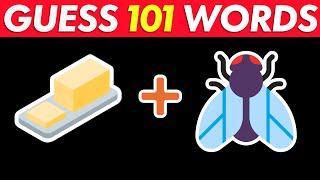 Guess the 101 Words by Emoji | Ultimate Emoji Challenge | Emoji Quiz