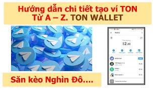 Hướng dẫn tạo Ví Ton trên Hệ sinh thái Telegram