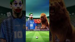 JOKER TEAM  LION TEAM (Joker, Messi, Ronaldo) (Tiger, Black Panther, Lion) 