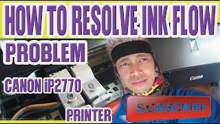 CARA MENGATASI MASALAH ALIRAN TINTA PRINTER CANON iP2770