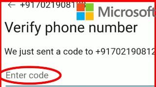 Mircosoft Account || Otp Not Received || Verification code Problem