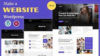 How to make a Wordpress Website with elementor | FREE Website in Wordpress