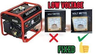 WHY MY GENERATOR VOLTAGE IS LOW. Easy Fixed. #automobile #generatorservice #repair #guru #viral