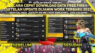 CARA CEPAT DOWNLOAD DATA FREE FIRE SETELAH UPDATE | DATA FF FULL EXPANSION PACK