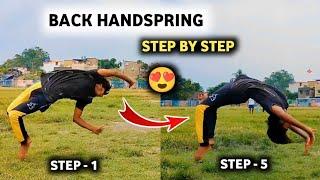 backhandspring tutorial in Hindi  how to do a backflip tutorial 2023| tubu Michael | learn backflip