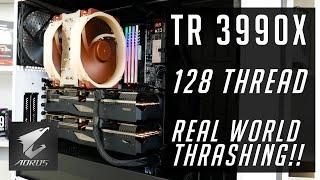 AMD 3990x Thrashed REAL WORLD / Gigabyte TRX40 build