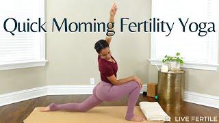 Quick Morning Women's Health Yoga | Nourishing Morning Yoga for Fertility Self-Care |  @elixhealing