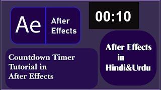 Countdown Timer Tutorial in After Effects In Hindi | Urdu