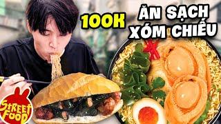 Bánh Mì Bò Lá Lốt Dai Giòn Ngập Sốt | 100k Ăn Sạch Chợ Xóm Chiếu | Ăn Hàng 10