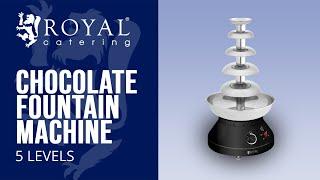 Chocolate Fountain Machine Royal Catering RCCF-210 | Product Presentation