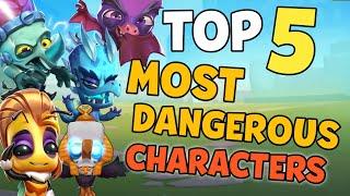 Top 5 Most Dangerous Characters | Zooba