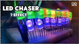 How to make led chaser using Arduino,7 Effect //  Mr.Shihab Tech