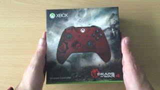 Unboxing Xbox One Gears Of War 4 Crimson Omen Controller (UK)