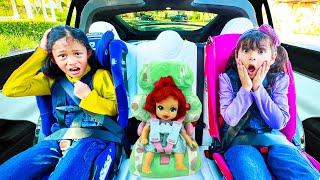 Ellie and Andrea Buckle Up & Wear Helmets for Safety Adventures