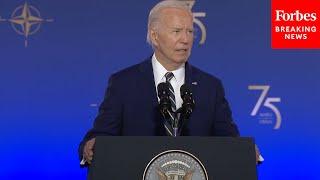 Biden Announces 'Historic Donation Of Air Defense Equipment For Ukraine' At NATO Summit In D.C.