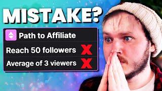 How Twitch Affiliate STOPS You From Growing!