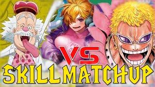 How should both players go about the matchup? Aggro Vegapunk vs Doflamingo - Treasure cup OPTCG