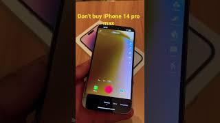 iPhone 14 pro max camera problem in TikTok Don’t buy it #shorts #iphone